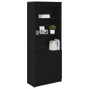 Høybord svart eik 70x35x180 cm konstruert tre