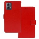 INCOVER Motorola Moto G13 / G23 / G53 Flip Deksel med Kortholder - Rød