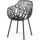 Fast Forest armlenestol Metallic Grey
