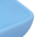 vidaXL Luksuriøs servant rektangulær matt lyseblå 71x38 cm keramikk
