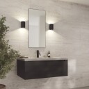 Loevschall Refine Square speil, 45x90 cm, sort