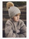 Huttelihut Hat Knit Alpaca Pompom   Beige   52\2 4Y