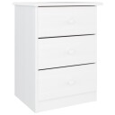 vidaXL Nattbord ALTA hvit 41x35x55 cm heltre furu
