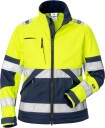 Fristads 4183 WYH Softshelljakke Klasse 2 Dame Varselgul/marineblå XL
