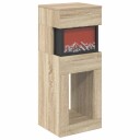 vidaXL Elektrisk peis Sonoma 35 x 30 x 86 cm Konstruert tre