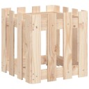 Plantekasse med gjerdedesign 40x40x40 cm heltre furu