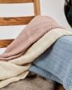 Smallstuff Babyteppe fiskebein merinoull   Blå   80x100 cm 70007 84