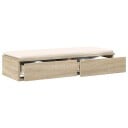 Sengeskuffer Sonoma Eik 80x36,5x16,5 cm Konstruert Tre
