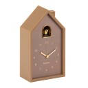 KARLSSON Alarm Clock Modern Cuckoo Oro Mocha Brown   Beige   H 20CM