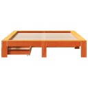  Sengeramme uten madrass voksbrun 160x200 cm heltre furu 8721158384348