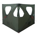 vidaXL pop-up-telt Jakt telt Army grønn 145 x 145 x 150 cm Polyester og stål