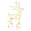 vidaXL Julereinsdyrfigur varmhvit 76x42x87 cm