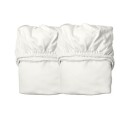 Leander Laken til babyseng, Økologisk, 2 pk, Snow