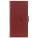 INCOVER Xiaomi 14 Pro PU Litchi Skin Flip Deksel med Lommebok - Brun