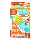 RSToys Stencilssett kunst + 4 tusjer â Opphengbar boks kunsterisk sett