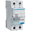 Hager Kombinasjonsbryter Automatsikring/HPFI C 4A 1P+N, 30 mA, ADA954G