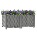 vidaXL Høybed 80x40x38 cm polypropylen