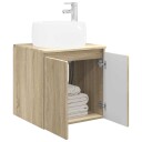  Vegghengt vaskeservant Sonoma eik 49,5 x 44,5 x 66 cm