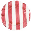 Pick A Poppy Stripe Sidetallerken 22 cm Rød