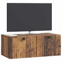  Vegghengt TV skap Gammelt tre 78,5 x 41 x 30 cm Konstruert tre