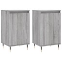 vidaXL Skjenker 2 stk grå sonoma 40x35x70 cm konstruert tre