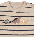 Hust and Claire Collegegenser - HCSofus - Dinos - Kjeks - Hust and Claire - 62 - Collegegenser Beige Marineblå