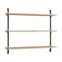 Moebe wall shelving ws.65.1 Eik-svart