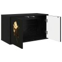 vidaXL Vegghengt TV skap BREMEN 69 x 33 x 40 cm Svart eik