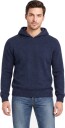 Gran Sasso Hoodie felted cashmere 52 blå herre