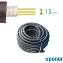 Uponor Combi Pipe Isolert PEX RIR 15 x 2,5 mm, rull á 50 m