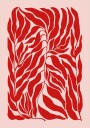 Red Leaf Harmony Poster Plakat / 30x40cm