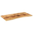  Skrivebordsplate med kurve 120x50x2,5 cm heltre grovt mangotre 8721012089082