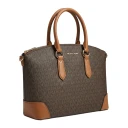 Michael Kors Lg Ew Dome Satchel Brown ONE SIZE