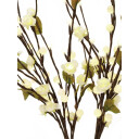Europalms Camellia Bow, With Leds White, 50cm