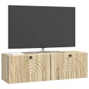  Vegghengt TV skap Sonoma eik 98 x 31 x 30 cm Konstruert tre