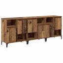  Skap 3 pcs Gamle tre 60 x 35 x 70 cm Konstruert tre