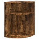 vidaXL Avlastningsbord Røkt eik 39,7 x 39,7 x 60 cm Konstruert tre