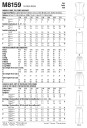 McCall's 8159 - Topp, Skjørt & Bukse KK (26W-28W-30W-32W)