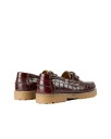 Garment Project Ollie Boat Shoe Brown Croco Leath Brown 43