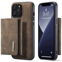 DG Ming M1 2-i-1 lommebok (iPhone 14 Pro) Lysebrun