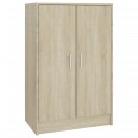 vidaXL Skoskap sonoma eik 60x35x92 cm sponplate