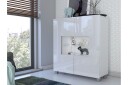 Vitrineskap Calabrini 100x35x107 cm   Hvit
