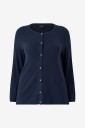 Zizzi Kardigan caElla L/S Blå