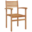 vidaXL Hage stabelstoler 8 pcs Brun 55.5 x 55.5 x 90 cm Heltre teak