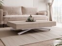 Avendi sofabord 120 cm - Sølv, lysebrun
