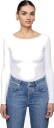 Camilla Pihl Petronella rib boatneck XS hvit dame