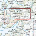 Calazo förlag Høyfjellskart Narvik: Spanstinden & Dudalstinden 1:25.000 OneSize, NoColour