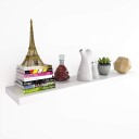 Flytende vegghylle hvit MDF 90 cm 15 kg kapasitet