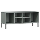  Skohylle med metallben grå 106x35x45 cm heltre OSLO 8720845578039