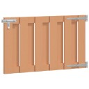 vidaXL Hageport 100 x 60 cm WPC og Aluminium Brun